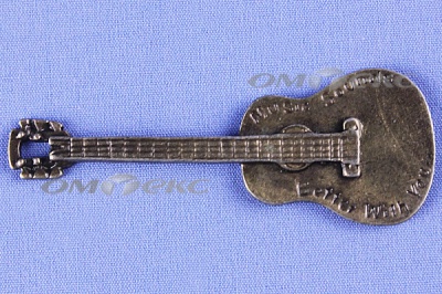Декоративный элемент для творчества из металла "Гитара"  - купить в Камышине. Цена: 19.99 руб.