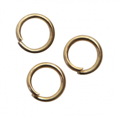 Кольцо  соединительное для бижутерии 5 мм, цв.-золото - купить в Камышине. Цена: 0.44 руб.