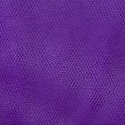 Фатин матовый 16-85, 12 гр/м2, шир.300см, цвет фиолетовый - купить в Камышине. Цена 96.31 руб.
