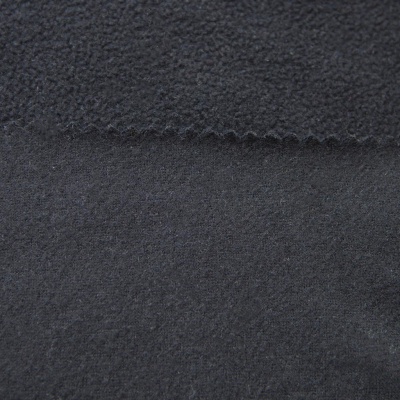 Флис DTY, 130 г/м2, шир. 150 см, цвет чёрный - купить в Камышине. Цена 694.22 руб.