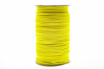 0370-1301-Шнур эластичный 3 мм, (уп.100+/-1м), цв.110 - желтый - купить в Камышине. Цена: 459.62 руб.