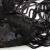Трикотажное полотно с пайетками, шир.130 см, #311-бахрома чёрная - купить в Камышине. Цена 1 183.35 руб.