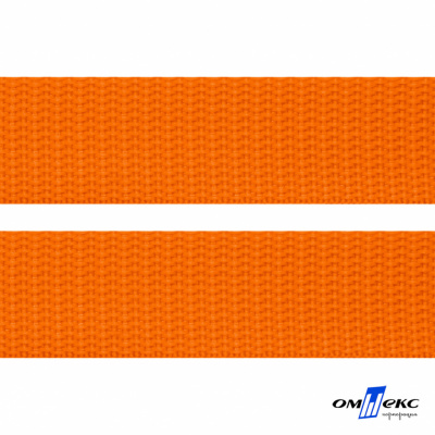 Оранжевый- цв.523 -Текстильная лента-стропа 550 гр/м2 ,100% пэ шир.25 мм (боб.50+/-1 м) - купить в Камышине. Цена: 405.80 руб.