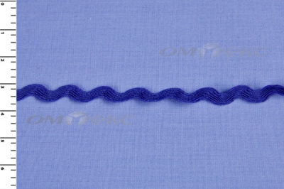 Тесьма плетеная "Вьюнчик"/синий - купить в Камышине. Цена: 40.72 руб.