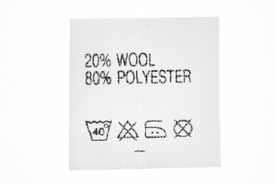 Состав и уход 20% wool 80% poliester - купить в Камышине. Цена: 64.21 руб.