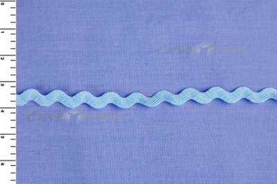 Тесьма плетеная "Вьюнчик"/голубой - купить в Камышине. Цена: 37.29 руб.