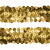 Тесьма с пайетками D16, шир. 30 мм/уп. 25+/-1 м, цвет золото - купить в Камышине. Цена: 1 087.39 руб.