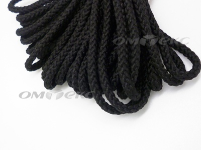 Шнур В-035 4 мм круп.плетение 100 м черный - купить в Камышине. Цена: 156.40 руб.
