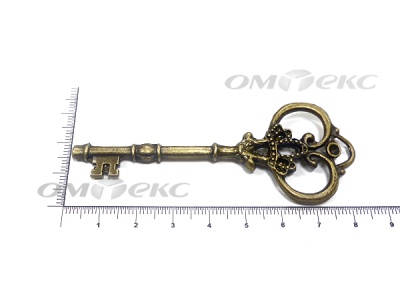 Декоративный элемент для творчества из металла "Ключ"8,5 см  - купить в Камышине. Цена: 26.66 руб.