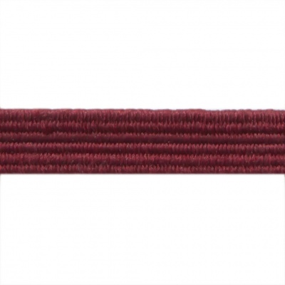 Резиновые нити с текстильным покрытием, шир. 6 мм ( упак.30 м/уп), цв.- 88-бордо - купить в Камышине. Цена: 155.22 руб.
