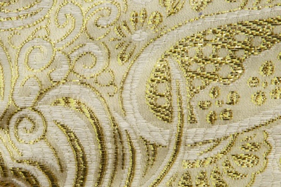 Ткань костюмная жаккард №5, 140 гр/м2, шир.150см, цвет золото - купить в Камышине. Цена 383.29 руб.