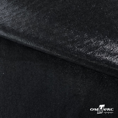 Трикотажное полотно голограмма, шир.140 см, #602 -чёрный/чёрный - купить в Камышине. Цена 385.88 руб.