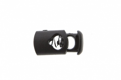 8021 Фиксатор пластиковый "Цилиндр", 20х10 мм, цвет чёрный - купить в Камышине. Цена: 1.31 руб.