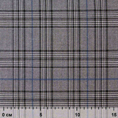 Ткань костюмная "Клер" 80% P, 16% R, 4% S, 200 г/м2, шир.150 см,#3 цв-серый/синий - купить в Камышине. Цена 412.02 руб.