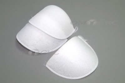 Плечевые накладки ОВ-10, обшитые, цвет белый - купить в Камышине. Цена: 16.83 руб.
