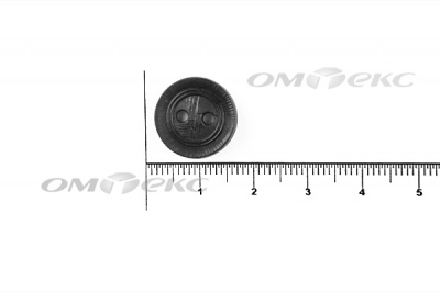 51820/15 мм (2 пр)  черные пуговицы - купить в Камышине. Цена: 0.87 руб.