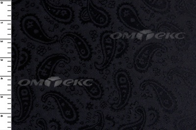 Ткань подкладочная жаккард Р14098, чёрный, 85 г/м2, шир. 150 см, 230T - купить в Камышине. Цена 166.45 руб.
