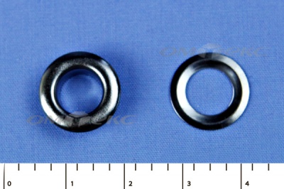 Люверсы металлические, блочка/кольцо, №5 (8 мм) упак.1000 шт- цв.никель - купить в Камышине. Цена: 392 руб.