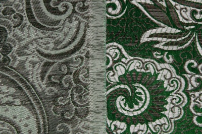 Ткань костюмная жаккард, 135 гр/м2, шир.150см, цвет зелёный№4 - купить в Камышине. Цена 441.94 руб.