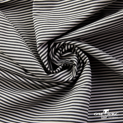 Ткань сорочечная Полоска Кенди, 115 г/м2, 58% пэ,42% хл, шир.150 см, цв.6-черный, (арт.110) - купить в Камышине. Цена 306.69 руб.