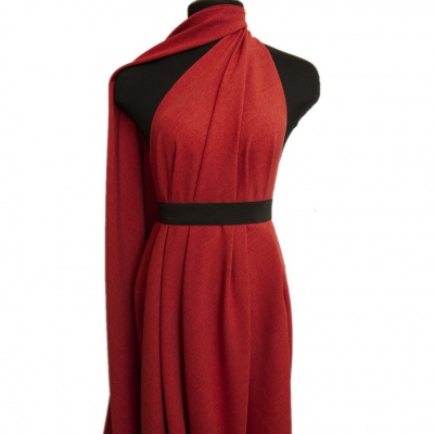 Ткань костюмная габардин "Меланж" 6121А, 172 гр/м2, шир.150см, цвет терракот - купить в Камышине. Цена 296.19 руб.