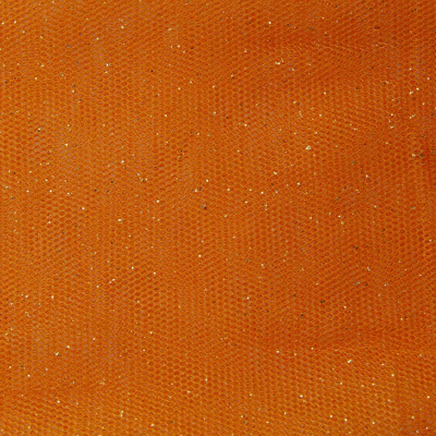 Сетка Глиттер, 24 г/м2, шир.145 см., оранжевый - купить в Камышине. Цена 117.24 руб.