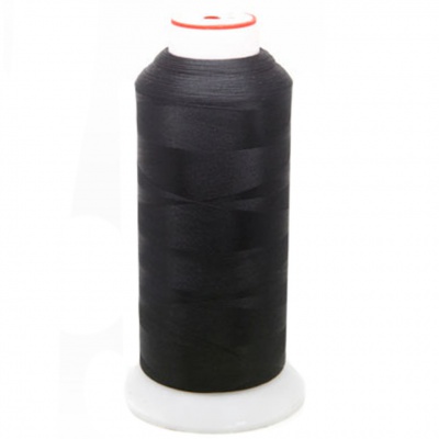 Нитки текстурированные некручёные, намот. 5 000 м, цвет чёрный - купить в Камышине. Цена: 70.43 руб.