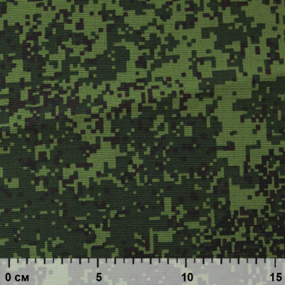 Униформ Рип Стоп 80/20 полиэфир/хлопок, 205 г/м2,  принтованный темно-зеленый, ВО, шир. 150 см - купить в Камышине. Цена 191.15 руб.