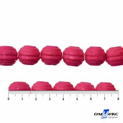 0309-Бусины деревянные "ОмТекс", 16 мм, упак.50+/-3шт, цв.023-розовый - купить в Камышине. Цена: 62.22 руб.