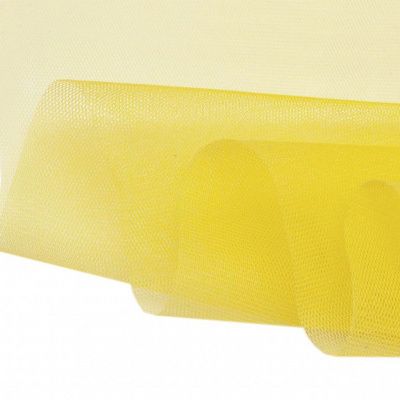 Фатин жесткий 16-68, 22 гр/м2, шир.180см, цвет жёлтый - купить в Камышине. Цена 89.29 руб.
