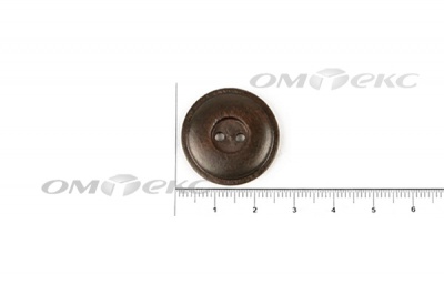 Пуговица деревянная круглая №54 (25мм) - купить в Камышине. Цена: 4.12 руб.
