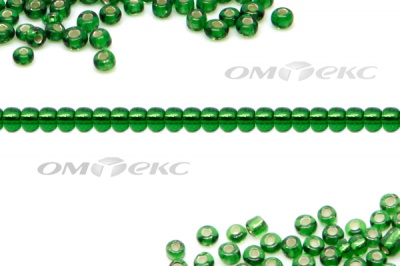 Бисер (SL) 11/0 ( упак.100 гр) цв.27В - зелёный - купить в Камышине. Цена: 53.34 руб.