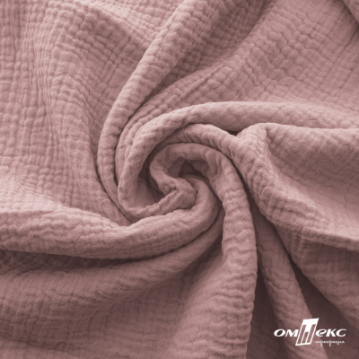 Ткань Муслин, 100% хлопок, 125 гр/м2, шир. 135 см   Цв. Пудра Розовый   - купить в Камышине. Цена 388.08 руб.
