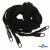Шнурки #106-01, плоские 130 см, декор.наконечник, цв.чёрный - купить в Камышине. Цена: 43.98 руб.