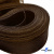 Регилиновая лента, шир.65мм, (уп.25 ярд), цв.- коричневый - купить в Камышине. Цена: 499.43 руб.