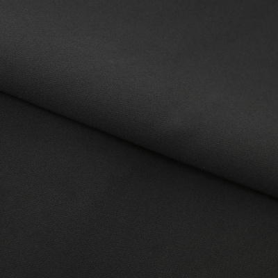 Костюмная ткань "Элис", 200 гр/м2, шир.150см, цвет чёрный - купить в Камышине. Цена 306.20 руб.
