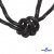 Шнурки #3-10, круглые с наполнителем 130 см, светоотражающие, цв.-чёрный - купить в Камышине. Цена: 75.38 руб.