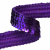 Тесьма с пайетками 12, шир. 20 мм/уп. 25+/-1 м, цвет фиолет - купить в Камышине. Цена: 778.19 руб.