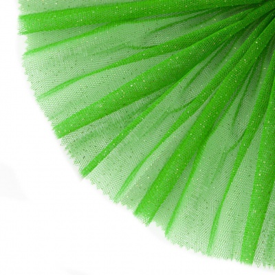 Сетка Глиттер, 24 г/м2, шир.145 см., зеленый - купить в Камышине. Цена 117.24 руб.