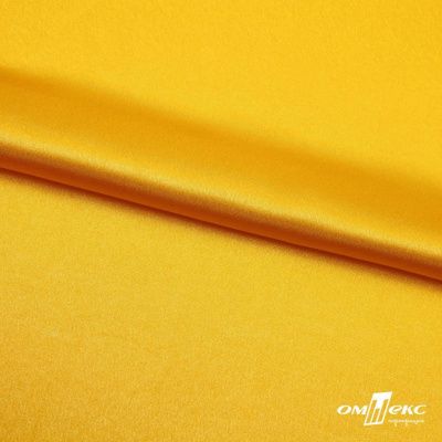 Поли креп-сатин 13-0859, 125 (+/-5) гр/м2, шир.150см, цвет жёлтый - купить в Камышине. Цена 155.57 руб.