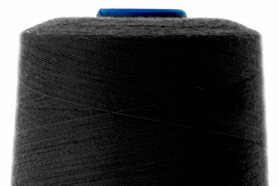 Нитки швейные, 100% полиэстер 40/2, (3000 ярд) -  чёрные - купить в Камышине. Цена: 