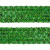 Тесьма с пайетками D4, шир. 35 мм/уп. 25+/-1 м, цвет зелёный - купить в Камышине. Цена: 1 308.30 руб.
