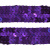 Тесьма с пайетками 12, шир. 20 мм/уп. 25+/-1 м, цвет фиолет - купить в Камышине. Цена: 778.19 руб.