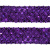 Тесьма с пайетками 12, шир. 35 мм/уп. 25+/-1 м, цвет фиолет - купить в Камышине. Цена: 1 308.30 руб.