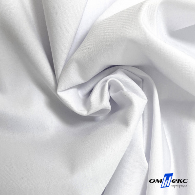 Ткань сорочечная Сити, 75% пэ, 22% хл, 3% сп, 115 (+/-5) г/м2 ш.145см, цвет белый - купить в Камышине. Цена 350.42 руб.