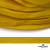 Шнур плетеный (плоский) d-12 мм, (уп.90+/-1м), 100% полиэстер, цв.269 - жёлтый - купить в Камышине. Цена: 8.62 руб.