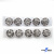 119-01 Кнопки пришивные декоративные металл 21 мм, цв.-никель - купить в Камышине. Цена: 21.54 руб.