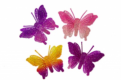 Бабочка декоративная пластиковая #12 - купить в Камышине. Цена: 7.09 руб.