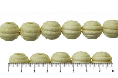 0309-Бусины деревянные "ОмТекс", 16 мм, упак.50+/-3шт, цв.035-белый - купить в Камышине. Цена: 62.22 руб.