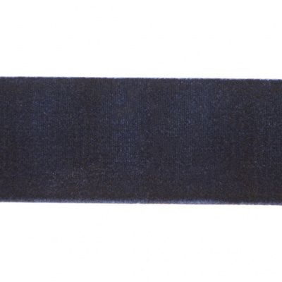 Лента бархатная нейлон, шир.25 мм, (упак. 45,7м), цв.180-т.синий - купить в Камышине. Цена: 800.84 руб.